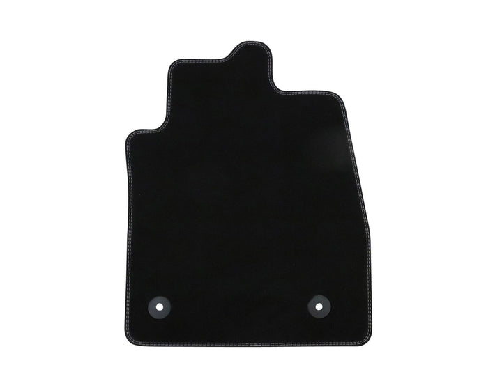 FIESTA VELOUR FLOOR MATS FRONT, WITH METAL GREY STITCHING AND FITTING HOLES, 2017 - ONWARD