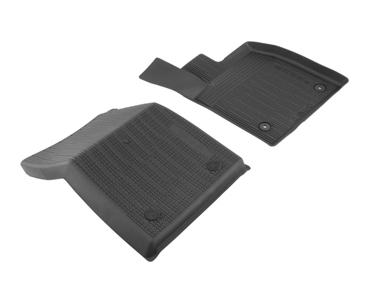 FOCUS FRONT RUBBER FLOOR MATS TRAY STYLE WITH RAISED EDGES, BLACK, AUTOMATIC TRANSMISSION ONLY, 2018 - ONWARD