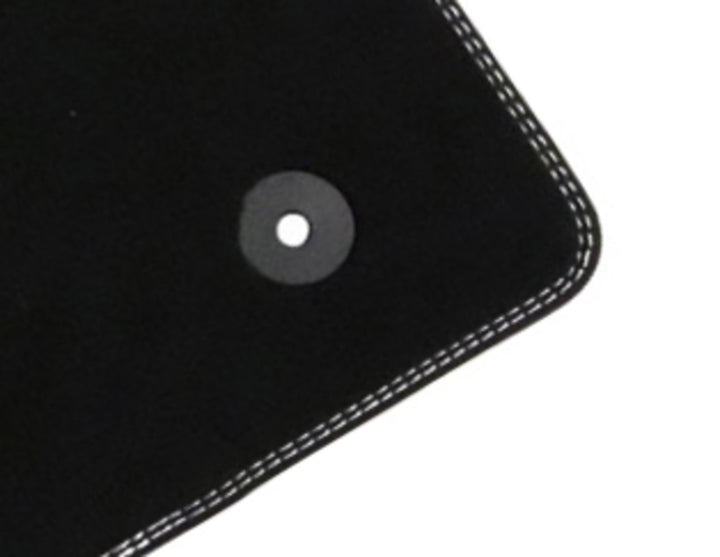 FIESTA VELOUR FLOOR MATS FRONT, WITH METAL GREY STITCHING AND FITTING HOLES, 2017 - ONWARD