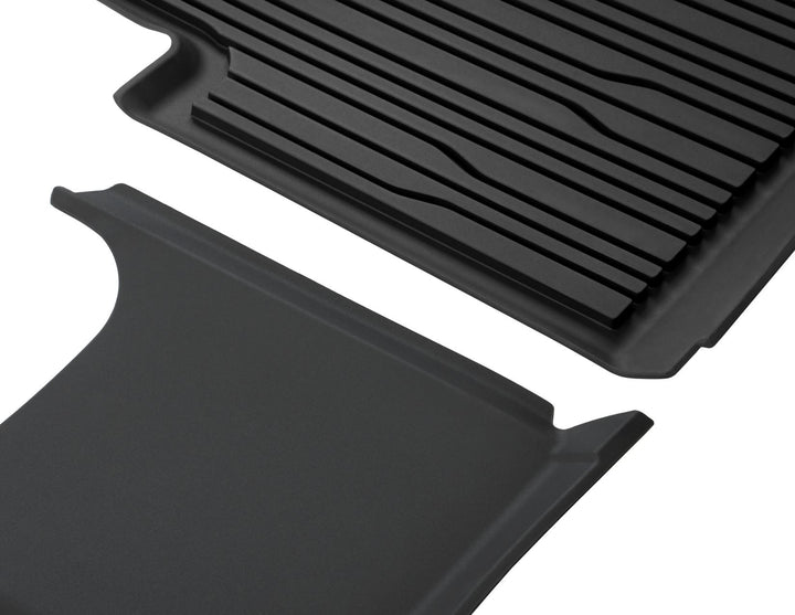 ALL-ELECTRIC EXPLORER & ALL-ELECTRIC FORD CAPRI RUBBER FLOOR MATS REAR, BLACK, TRAY STYLE WITH RAISED EDGES