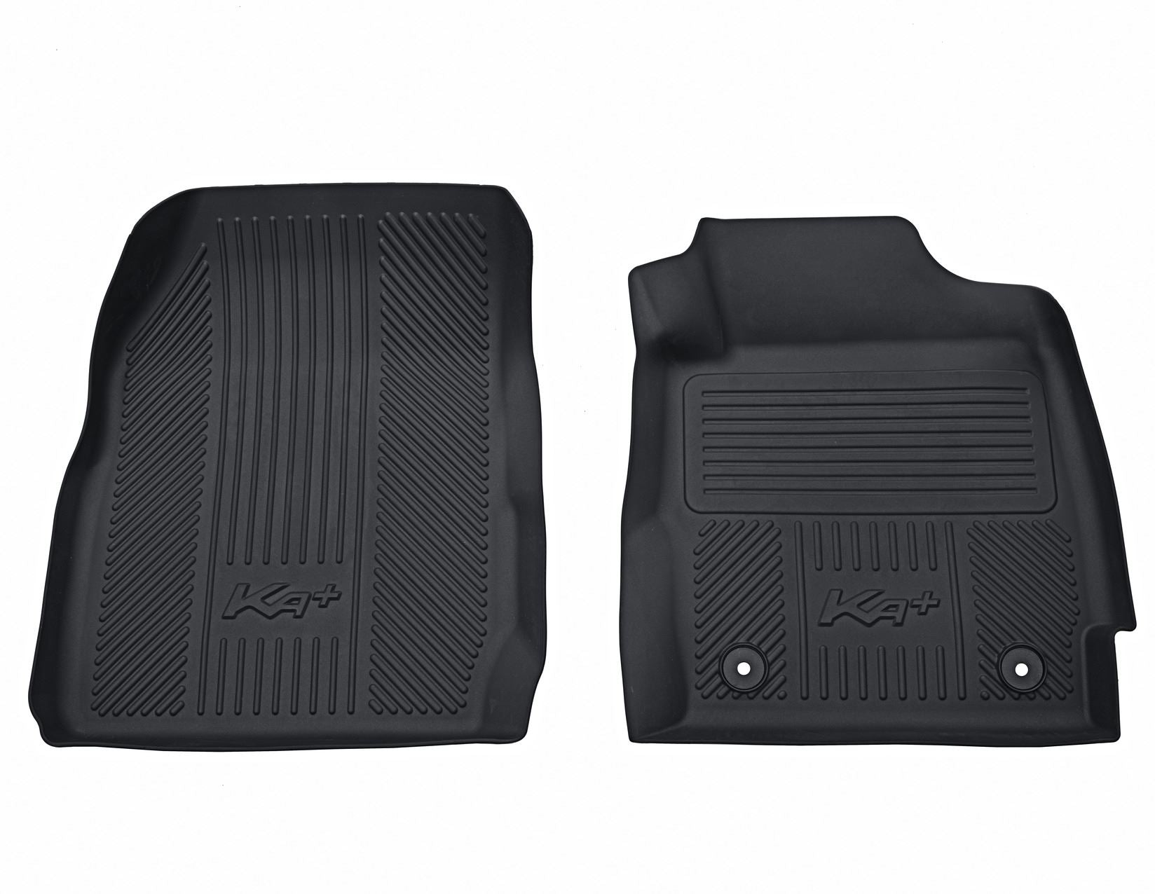 Custom Tailored Black Carpet Floor Mats For Ford Ka (2013-2017) – Edge Trim + Clips