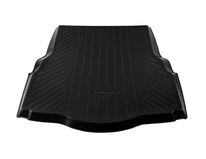 MONDEO REAR RUBBER BOOT LINER, BLACK WITH MONDEO LOGO, FOR VEHICLE WITH MINI SPARE WHEEL OR TYRE REPAIR KIT, 2014 - ONWARDS
