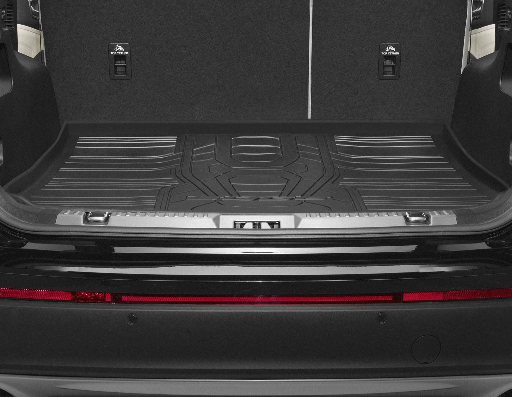 EDGE REAR RUBBER BOOT LINER LOADING COMPARTMENT MAT, BLACK WITH