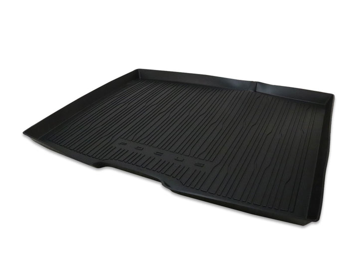 FOCUS 5 DOORS HATCHBACK REAR RUBBER BOOT LINER, BLACK WITH FOCUS LOGO, 2018 - ONWARD