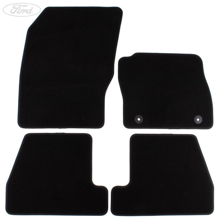 FOCUS ST FRONT & REAR FLOOR MATS VELOUR NO LOGO 2014-15