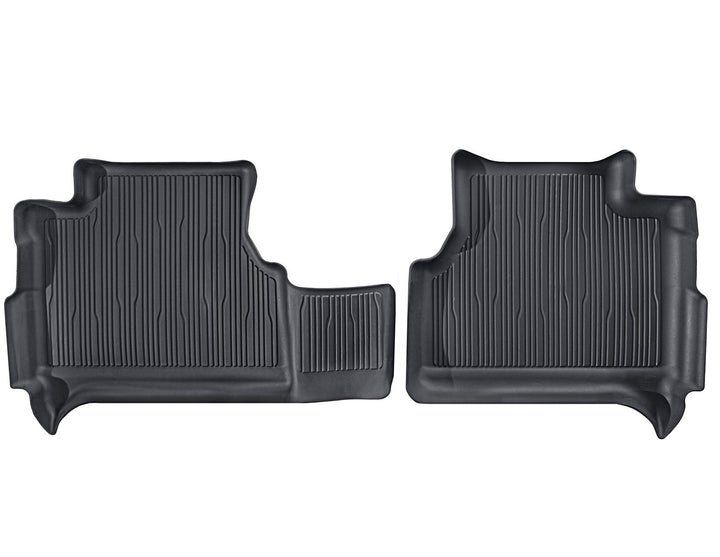 TRANSIT CONNECT AND TOURNEO RUBBER FLOOR MATS REAR, TRAY STYLE WITH RAISED EDGES, BLACK