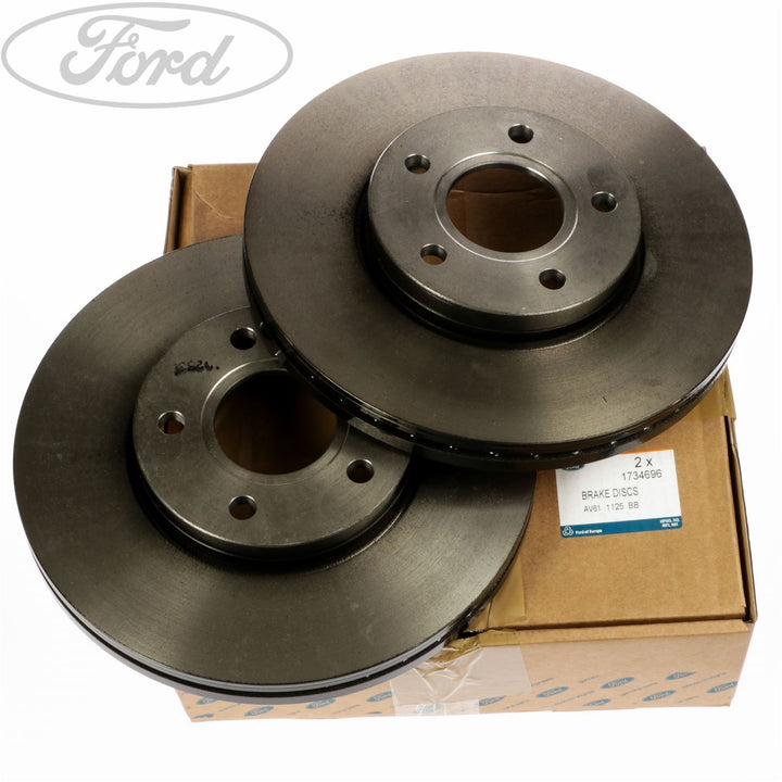 FOCUS MK2 C-MAX FRONT VENTED BRAKE DISC SET PAIR 278MM