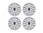 SET OF 4 SILVER WHEEL COVER TRIMS, FITS 16