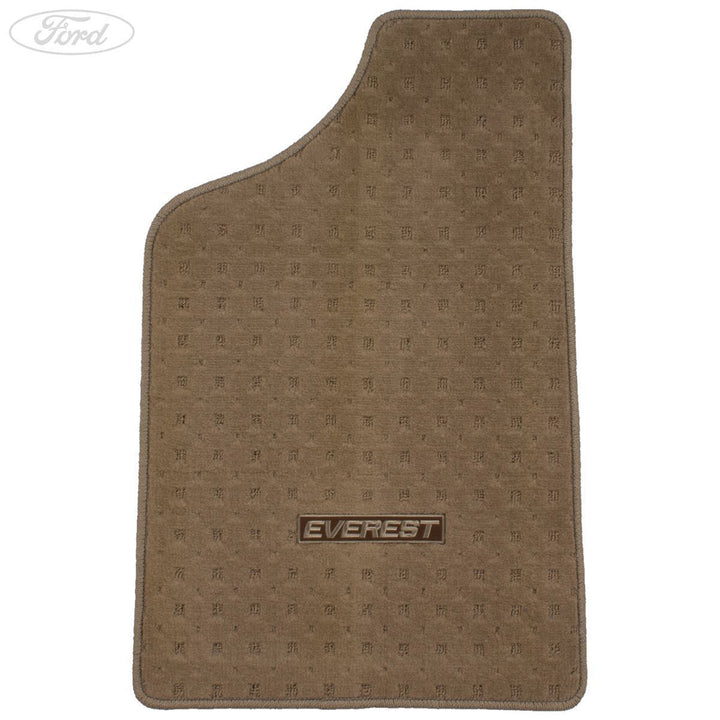 EVEREST FRONT & REAR FLOOR CARPET MATS KIT VELOUR 2009-2015