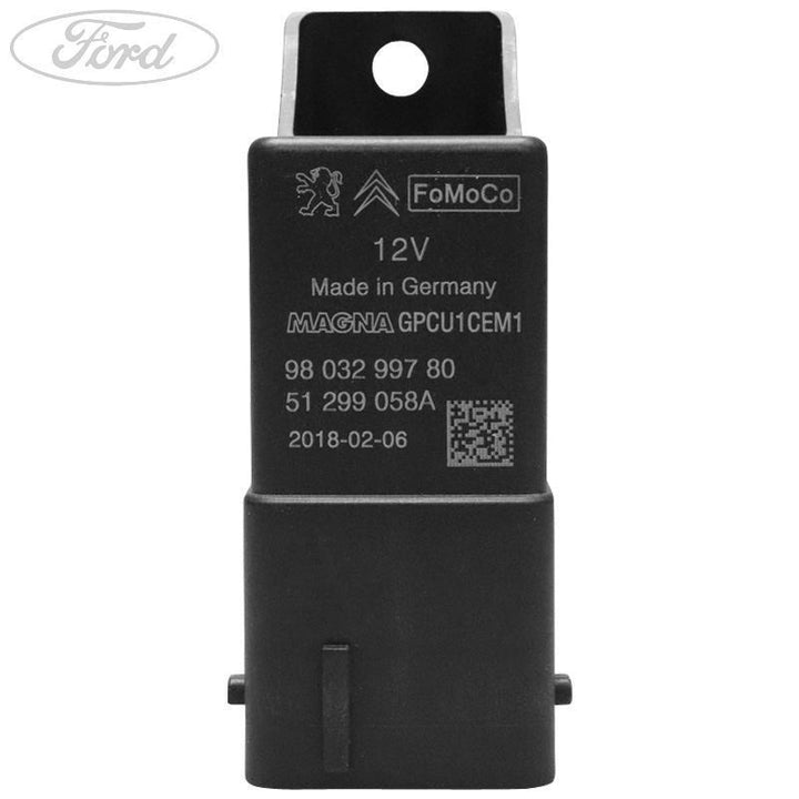 SOHC DI TC DIESEL DV5FD GLOW PLUG RELAY 11/2017-