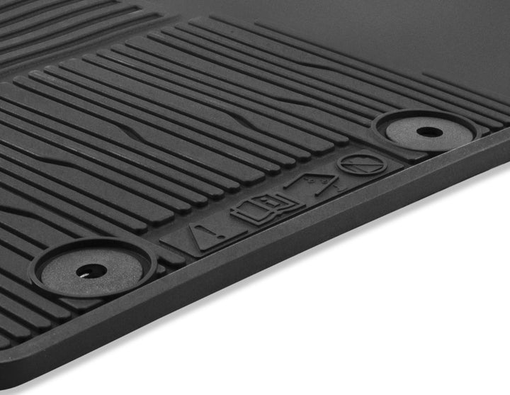 TRANSIT FROM 01/2014 RUBBER FLOOR MATS FRONT,BLACK