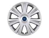 SET OF 4 SILVER WHEEL COVER TRIMS, FITS 16