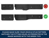 TRANSIT CUSTOM & TRANSIT RUBBER FLOOR MATS FRONT, BLACK, MANUAL TRANSMISSION ONLY