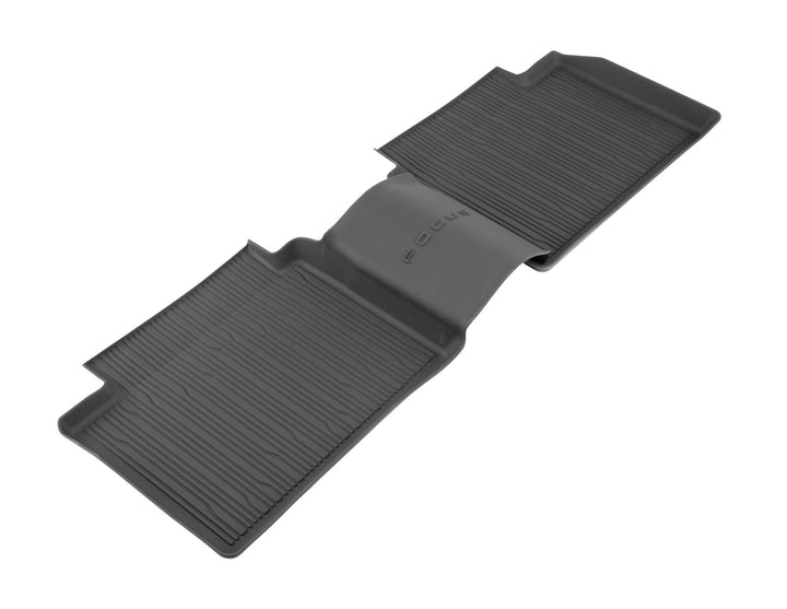 FOCUS REAR RUBBER FLOOR MATS TRAY STYLE WITH RAISED EDGES, BLACK WITH FOCUS LOGO, 2018 - ONWARD