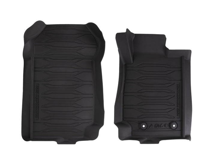 RANGER 01/2012-06/2022 RUBBER FLOOR MATS FRONT AND REAR,BLACK