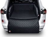 PADSFORALL√Ç ®* PET TRAVEL MAT BLACK PU LEATHER WITH BLUE PIPING, SIZE: L