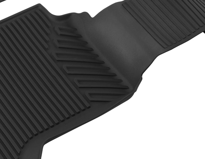 RANGER FRONT AND REAR BLACK RUBBER FLOOR MATS 2022-