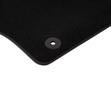 FOCUS VELOUR FRONT FLOOR MATS BLACK WITH LOGO 2011-2018