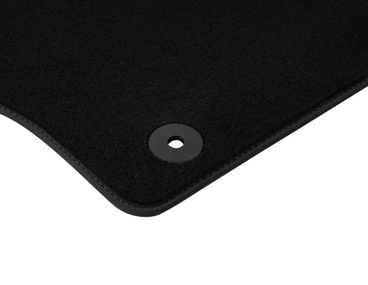 FOCUS VELOUR FRONT FLOOR MATS BLACK WITH LOGO 2011-2018
