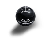 Ford Performance Mustang Gear Shift Knob 6-Speed Black With White Logo 2015-2017
