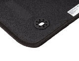 FIESTA FRONT & REAR CARPET FLOOR MATS BLACK WITH LOGO 2008-2011