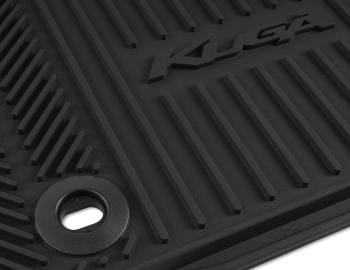 KUGA 01/2008-10/2012 RUBBER FLOOR MATS FRONT,BLACK