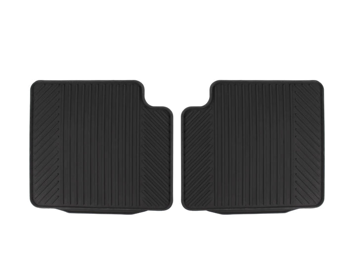 KA 09/2008-05/2016 RUBBER FLOOR MATS REAR,BLACK