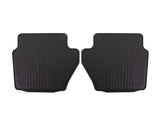 FIESTA RUBBER CONTOURED FLOOR MATS REAR, BLACK, 2008 - 2017