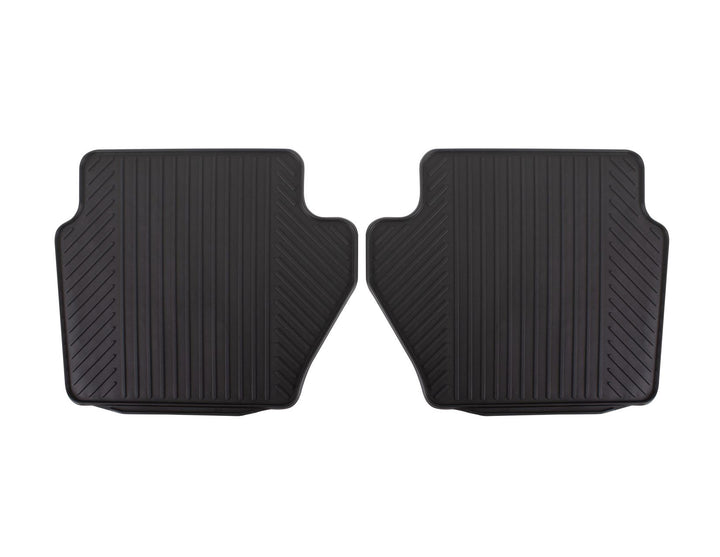 FIESTA RUBBER CONTOURED FLOOR MATS REAR, BLACK, 2008 - 2017