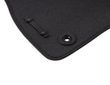 FOCUS VELOUR FRONT FLOOR MATS BLACK WITH LOGO 2011-2018