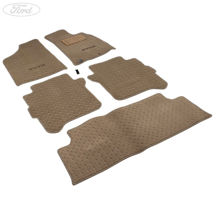 EVEREST FRONT & REAR FLOOR CARPET MATS KIT VELOUR 2009-2015