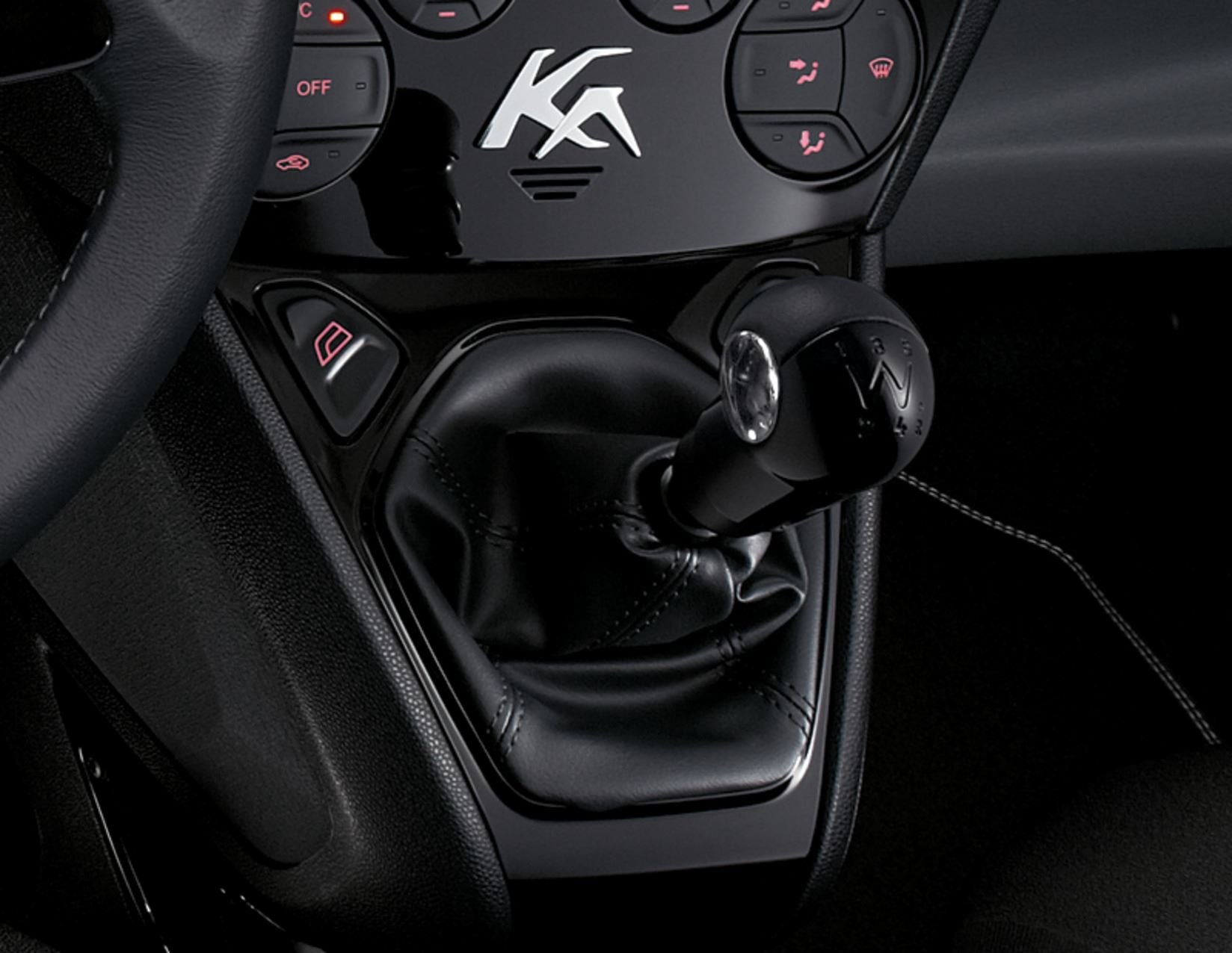 Ford Fiesta Gear Stick Knob Cap Cover - Black - Fits Fiesta, Focus, Kuga, C-Max, KA (5 Speed)