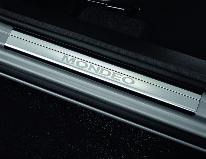 MONDEO 03/2007-08/2014 SCUFF PLATES FRONT,WITH MONDEO LOGO
