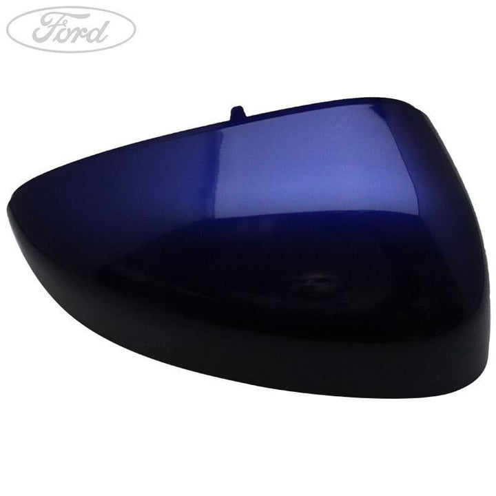 TRANSIT COURIER O/S DOOR MIRROR COVER DEEP IMPACT BLUE MET