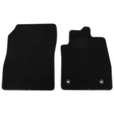FIESTA VELOUR FLOOR MATS FRONT, WITH METAL GREY STITCHING AND FITTING HOLES, 2017 - ONWARD