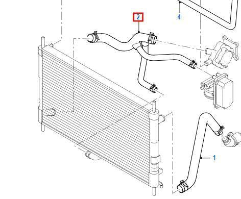 TRANSIT DURATORQ RADIATOR HOSE MANUAL TRANSMISSION