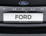 Ford Performance Number Plate Holder Kit Front & Rear Black With Silver 3D Effect Logo Set Of 2