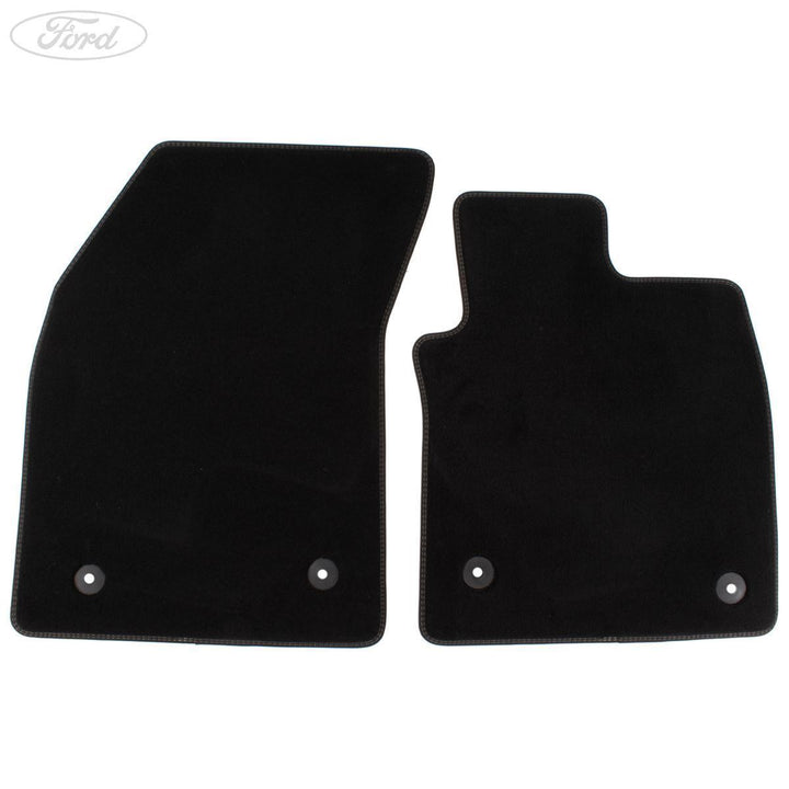 FOCUS FRONT CONTOUR FLOOR MATS MANUAL VELOUR MOSS 2018-