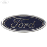 REAR RADIATOR GRILLE EMBLEM BADGE OVAL BLUE