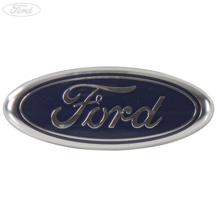REAR RADIATOR GRILLE EMBLEM BADGE OVAL BLUE