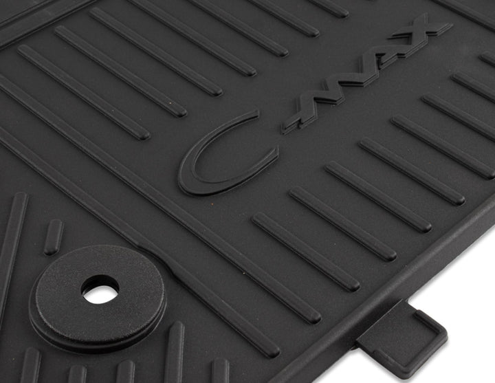 C-MAX 11/2010-03/2015 RUBBER FLOOR MATS FRONT,BLACK