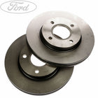 FOCUS FIESTA FRONT VENTED COATED BRAKE DISC PAIR 258MM