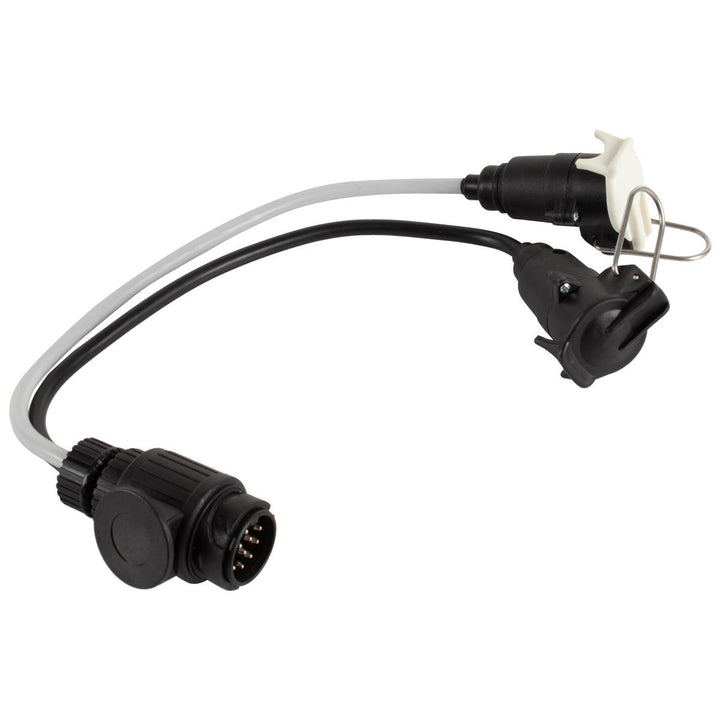 FOCUS TRANSIT 13 PIN TO 7+7 TWIN SOCKET WIRING LOOM 400MM