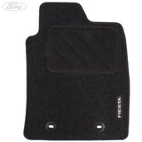 FIESTA FRONT & REAR CARPET FLOOR MATS CONTOURED SET SATIN BLACK AUTOMATIC 2002-2008