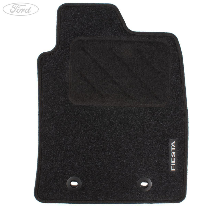 FIESTA FRONT & REAR CARPET FLOOR MATS CONTOURED SET SATIN BLACK AUTOMATIC 2002-2008