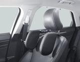 ACV* SLEEPING HEADREST BLACK PVC LEATHER WITH SILVER PIPING