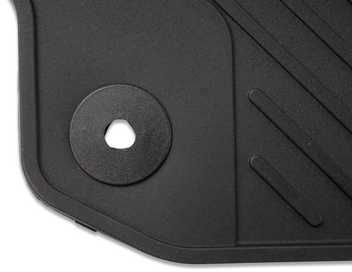 TOURNEO CUSTOM 02/2018-09/2023 RUBBER FLOOR MATS REAR,BLACK