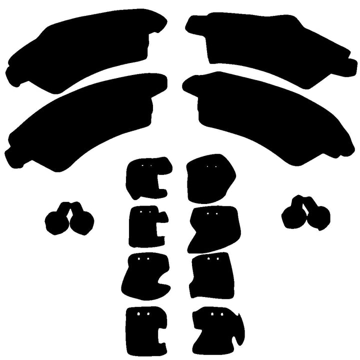 TRANSIT TOURNEO CUSTOM REAR BRAKE PADS KIT SEAT 2012-