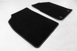 KA FRONT FLOOR MATS SET BLACK ACCENT VELOUR 2008-2016