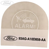THEFT ALARM ANTI DECAL